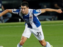 Marc Roca in action for Espanyol on July 8, 2020