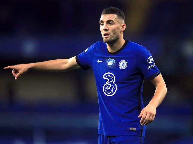 Mateo Kovacic in action for Chelsea on July 14, 2020