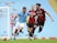 Manchester City's Gabriel Jesus in action with Bournemouth's Lloyd Kelly in the Premier League on July 15, 2020