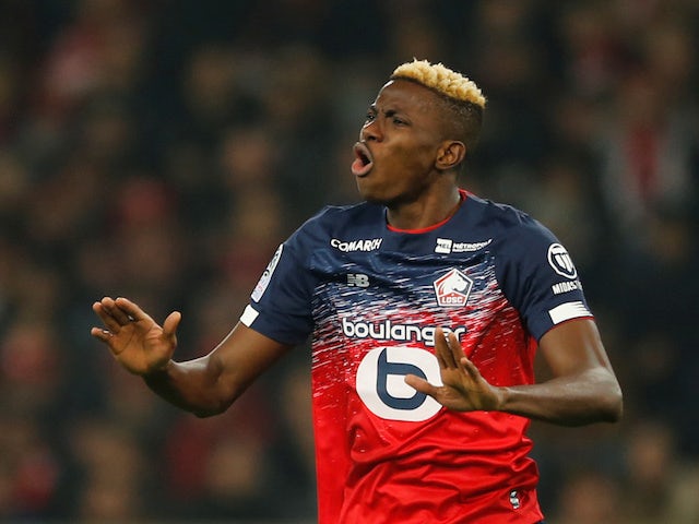 Victor Osimhen in action for Lille on January 26, 2020