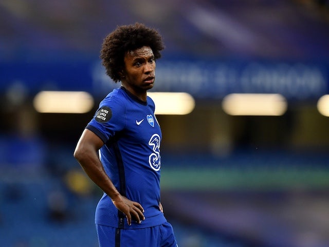Chelsea winger Willian pictured on July 4, 2020