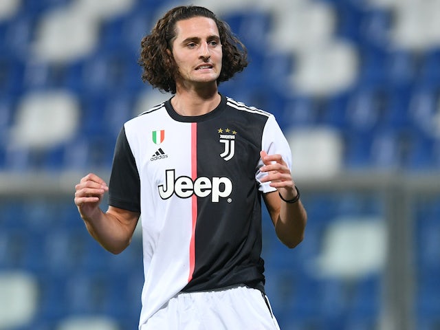Adrien Rabiot in action for Juventus on July 15, 2020