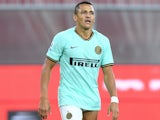 Alexis Sanchez in action for Inter Milan on July 25, 2020