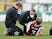 Burnley's Charlie Taylor receives treatment on July 15, 2020