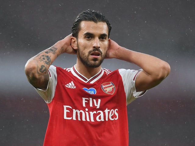 Dani Ceballos in action for Arsenal on July 7, 2020