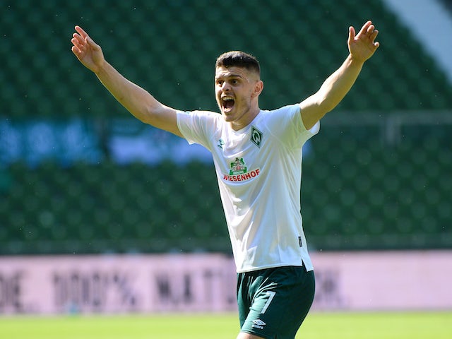 Milot Rashica in action for Werder Bremen on June 27, 2020