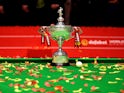 A general shot on the snooker World Championship trophy