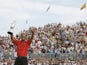 TigerWoods celebrates winning The Open in 2006
