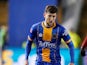 Callum Lang pictured playing for Shrewsbury Town in January 2020