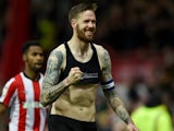 Brentford defender Pontus Jansson pictured in Championship action on January 11, 2020