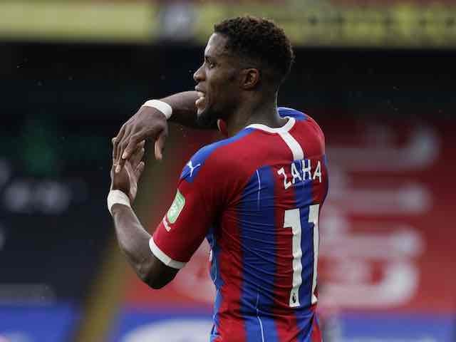 Crystal Palace winger Wilfried Zaha pictured on July 26, 2020