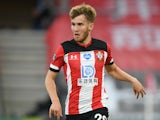 Southampton's Jake Vokins in Premier League action against Brighton & Hove Albion on July 16, 2020