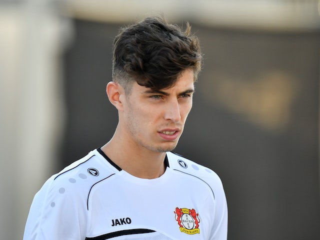 Kai Havertz during Leverkusen training on August 5, 2020
