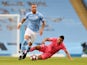 Kyle walker in action for Manchester City against Real Madrid in the Champions League in August 2020