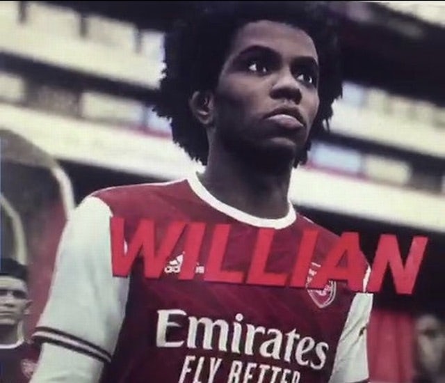Willian shown in an Arsenal kit *NOT TO BE USED AS ARTICLE OR INDEX IMAGE ID, ONLY FOR INSERTING INTO AN ARTICLE*