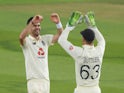 James Anderson and Jos Butler pictured for England against Pakistan in August 2020