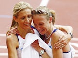 Paula Radcliffe in tears after finishing the marathon at the 2008 Olympics