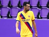 Barcelona midfielder Sergio Busquets pictured in July 2020