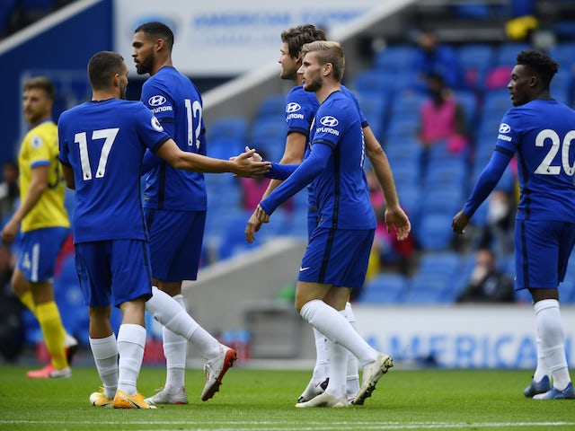 Result: Timo Werner scores first Chelsea goal in draw at Brighton