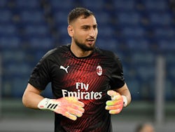 AC Milan's Gianluigi Donnarumma pictured in July 2020