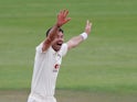 England bowler James Anderson celebrates on August 24, 2020