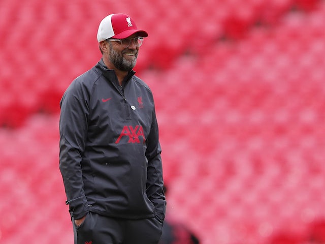 Liverpool manager Jurgen Klopp pictured ahead of the Community Shield on August 29, 2020