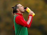 Wales forward Gareth Bale pictured in training on September 2, 2020