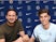 Chelsea manager Frank Lampard poses with new signing Kai Havertz on Spetember 4, 2020