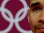 GB gymnast Louis Smith cries during the men's qualification at the 2012 Olympics