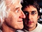 A quite frankly frightening picture of Louis Theroux with Jimmy Savile