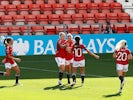 Manchester United's Leah Galton celebrates scoring against Chelsea on September 6, 2020