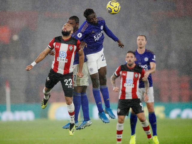 A general shot of the match between Southampton and Leicester in October 2019
