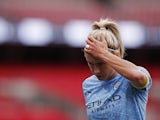 Steph Houghton pictured for Manchester City on August 29, 2020