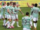 Celtic players celebrate Shane Duffy's goal against Ross County on September 12, 2020