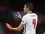 Conor Coady pictured for England on September 8, 2020