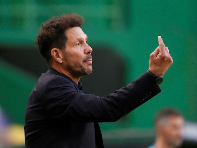 Atletico Madrid manager Diego Simeone pictured in August 2020