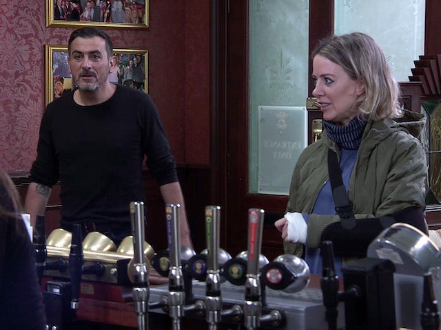 Peter and Abi on Coronation Street on September 25, 2020