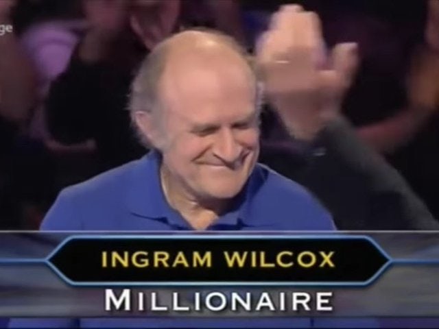 Fifth WWTBAM winner Ingram Wilcox