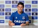 James Rodriguez signs for Everton in September 2020