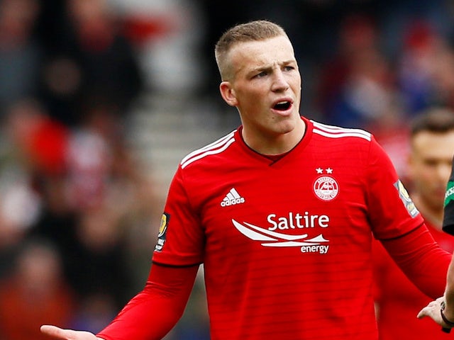 Lewis Ferguson pictured for Aberdeen in April 2019