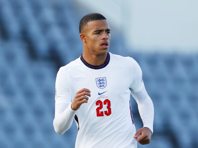 Mason Greenwood in UEFA Nations League action for England on September 7, 2020