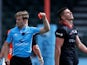 Owen Farrell is issued a red card during Saracens' meeting with Wasps on September 5, 2020
