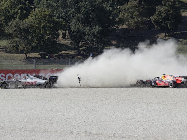Dramatic four-car pile-up draws red flag at Tuscan Grand Prix