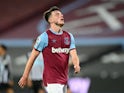 Declan Rice in action for West Ham United on September 12, 2020