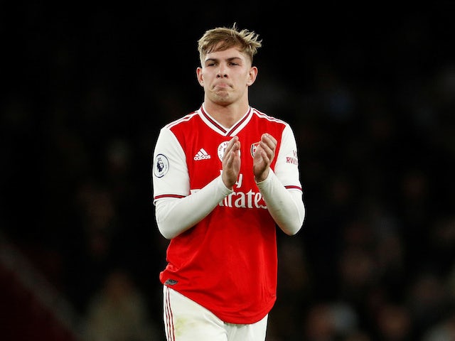 Arsenal's Emile Smith Rowe pictured in December 2019