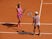 Simona Halep touches rackets with Yulia Putintseva after their Italian Open clash on September 19, 2020