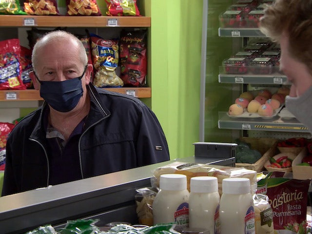 Geoff on Coronation Street's first episode on September 28, 2020