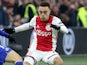 Sergino Dest in action for Ajax in February 2020