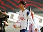 Son Heung-min collects the match ball after scoring four times in Tottenham Hotspur's win over Southampton on September 20, 2020