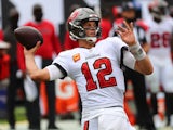 Tampa Bay Buccaneers quarterback Tom Brady in action on September 20, 2020